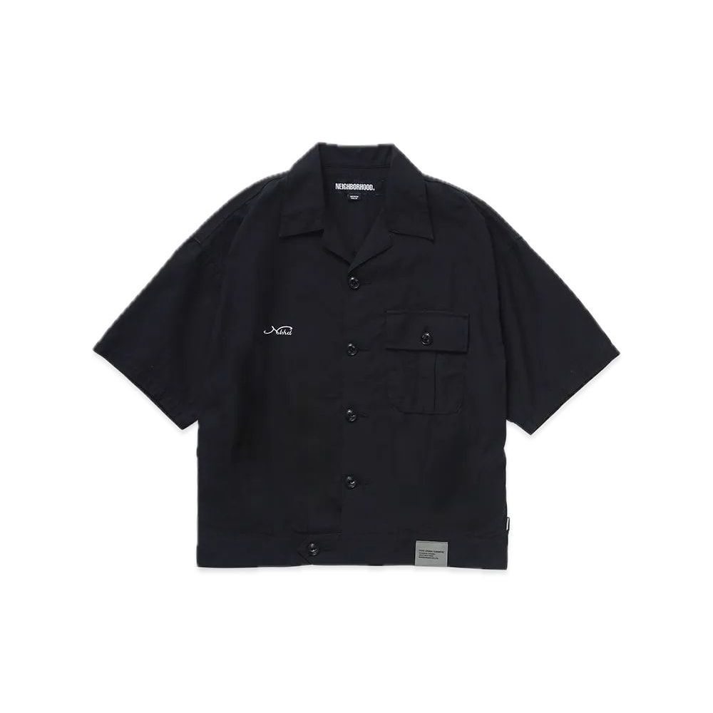NEIGHBORHOOD Belted Officer Shirt SS Black Unused