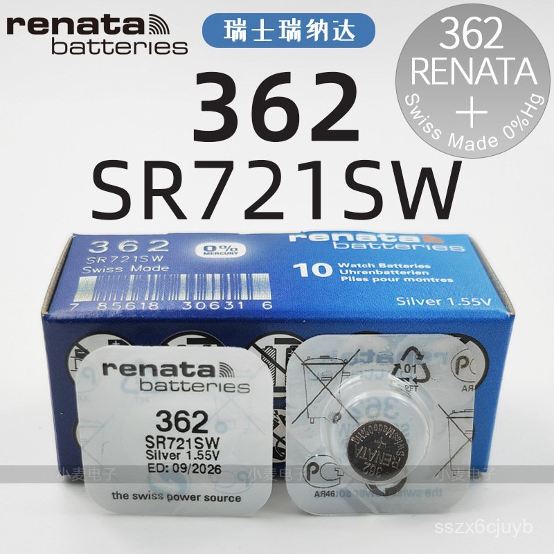 🔥【ขายส่ง】สวิตเซอร์แลนด์ Renata 362 SR721SW แบตเตอรี่นาฬิกา Swatch ควอตซ์ นาฬิกาอิเล็กทรอนิกส์ แบตเตอ
