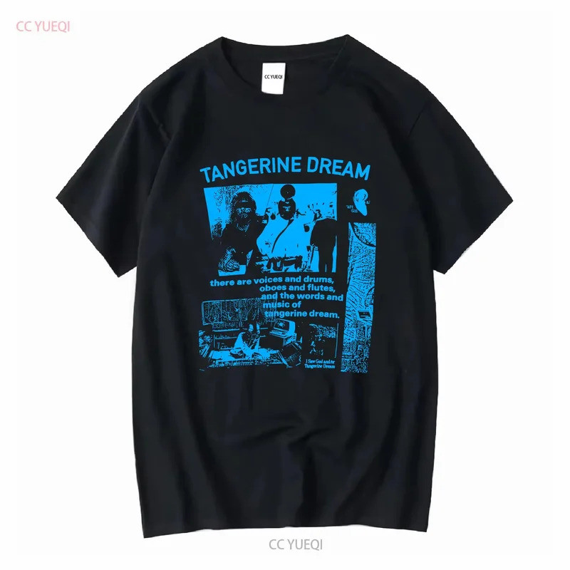เสื้อยืด Tangerine Dream Band There Are Voices สีดำคลาสสิก ไซส์ S ถึง 5XL รุ่น NE2362 สไตล์วินเทจ สต