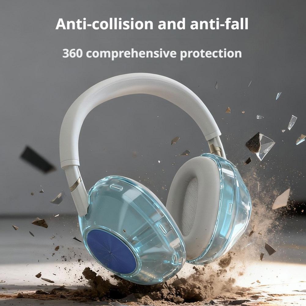 TPU Clear Case for Sony WH-1000XM6 Headset Shockproof Anti-fall Protector Waterproof Headphone Case ราคา ถูกที่สุด ดีลบีเคเค แกลเลอรีภาพที่ 5