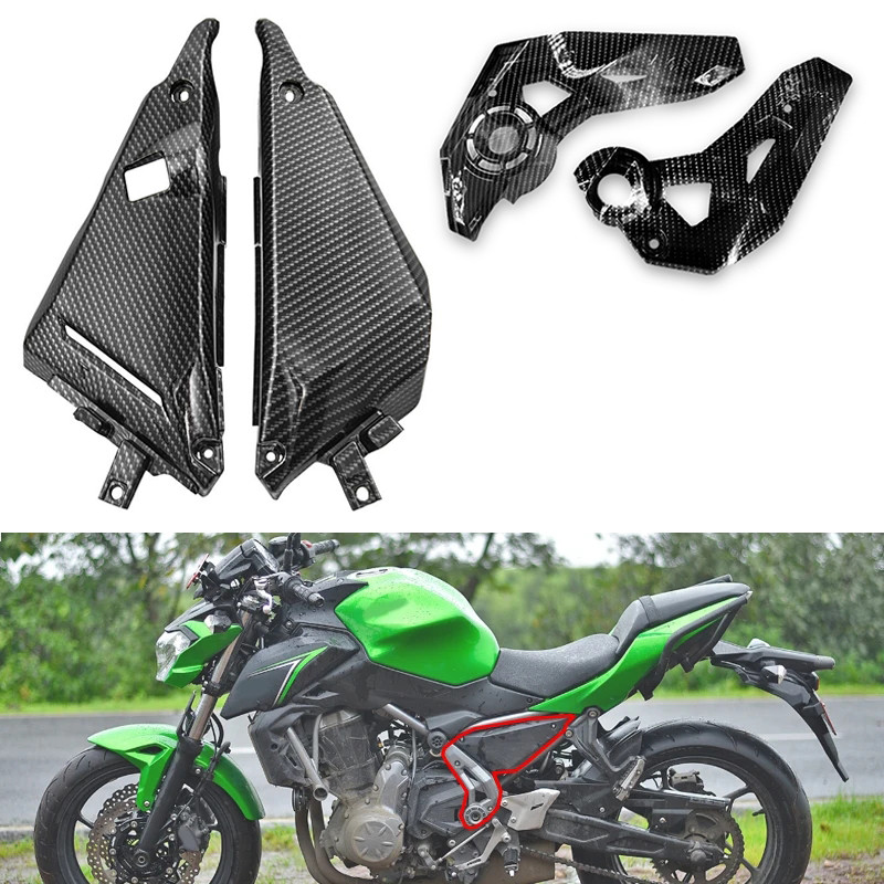 HZ ฝาครอบโครงรถจักรยานยนต์ Ninja650 Z650ใหม่สำหรับ Kawasaki Z 650 2017-2022 2023แผงป้องกันแฟริ่งตัวป