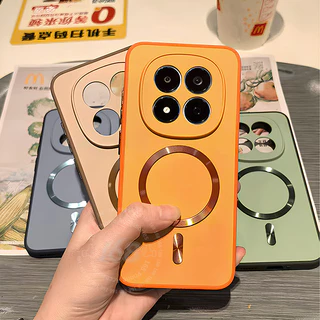 เคส Redmi Note 15 5G เคส Redmi Note 14 15 Pro 5G 15 14 Pro Plus เคสสัมผัสเหมือนผิว สีสัน เคสกันกระแทกแม่เหล็ก ด้านหลังแข็งด้านฝ้า ป้องกันรอยนิ้วมือ โทรศัพท์เรียบง่าย