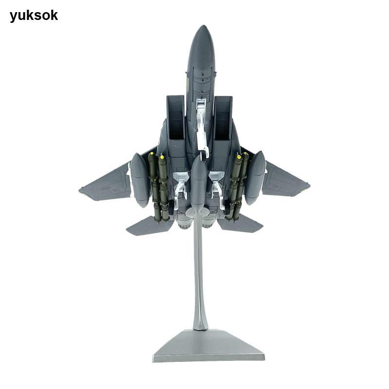 [yuksok] 1/100 F 15E Fighter Fighter เครื่องบินเครื่องบินรุ่นเครื่องบินจําลอง Fighter ของเล่นสําหรับ