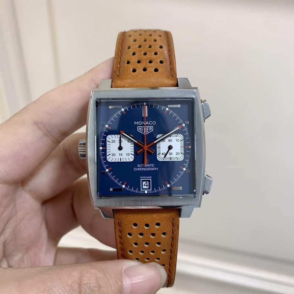 TAG Heuer Monaco CAW211P.FC6356 นาฬิกาผู้ชายกลไกอัตโนมัติ