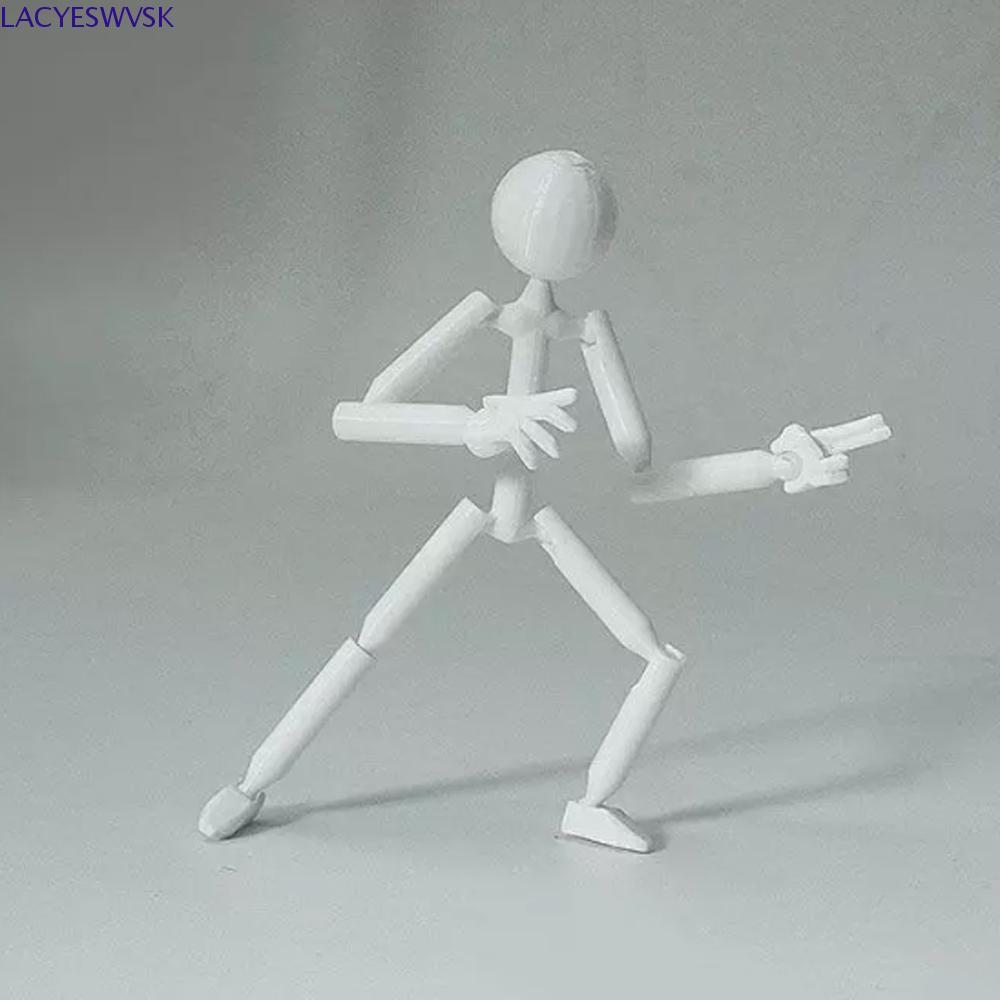 LACYSWVSK Multi Joint Stickman Toy, Multi-Jointed Model Doll 3D พิมพ์ Mannequin, Assembly Action Fig