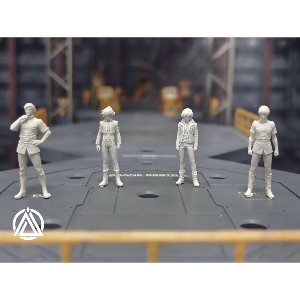 1/144 1/100 1/60 1/48 กันดั้มนักบิน: Setsuna F. Seiei, Links, Kenneth Sleg - พิมพ์ 3D GK Unpainted