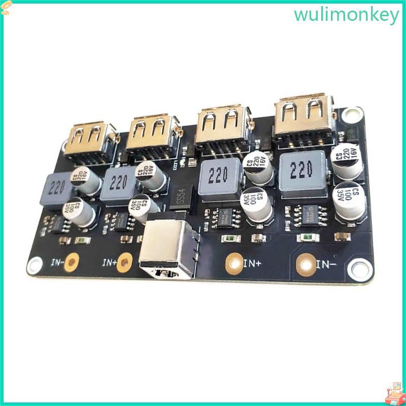 WU 4port USB Converter USB QC3 0 QC2 0 USB Down Converter การชาร์จที่มีประสิทธิภาพอย่างรวดเร็ว