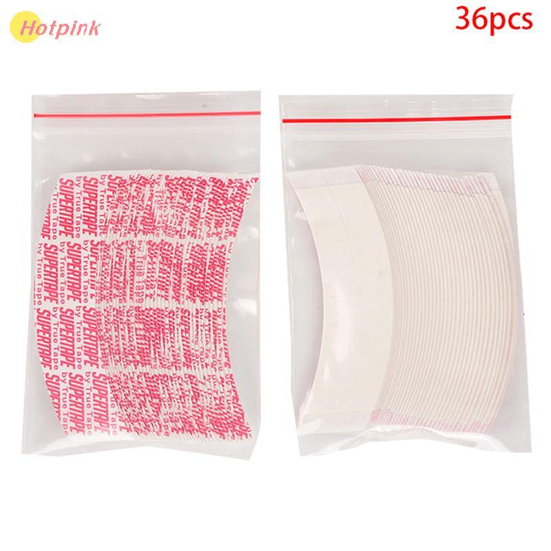Hotpink เทปกาวสองชั้นเทปติดวิกผมกันน้ำ36ชิ้น/แพ็คสำหรับวิกผมลูกไม้