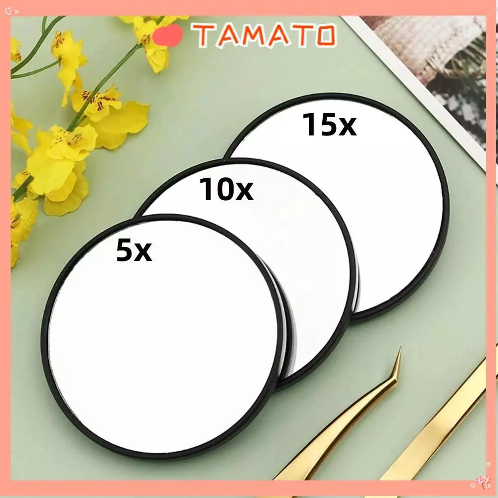 กระจกขยาย TAMATO กระจกแต่งหน้าทรงกลม 5x/10x/15x พร้อมถ้วยดูด กระจกขยายสิวหัวดํา