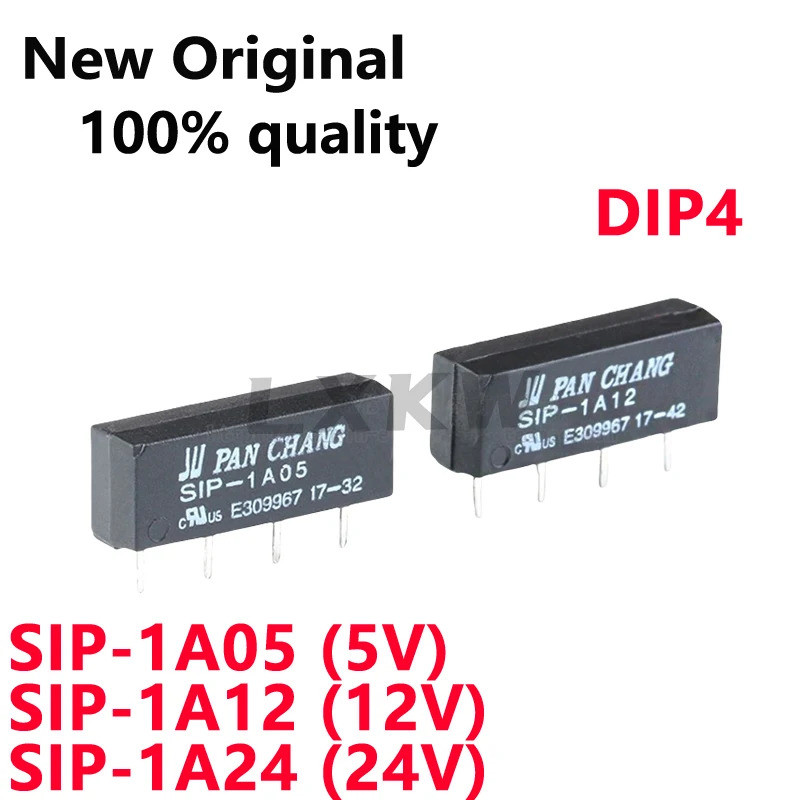 5pcs SIP-1A05 5V SIP-1A12 12V SIP-1A24 24V 4-pin micro reg สวิทช์รีเลย์ในสต็อก