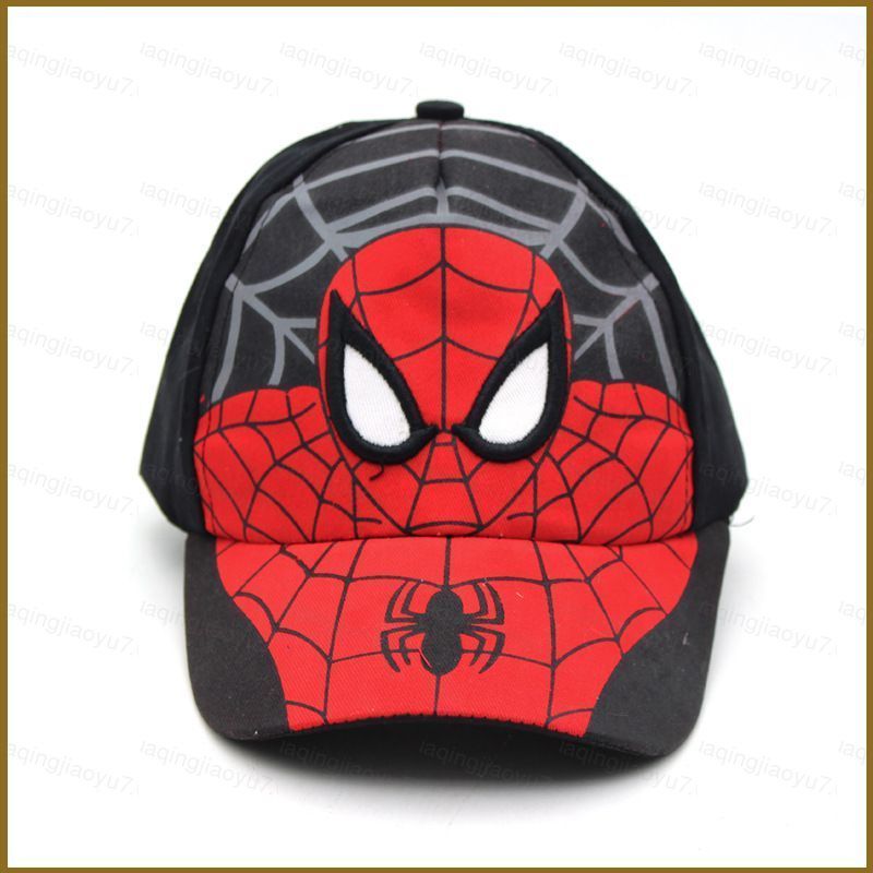 Hj7 หมวกเบสบอล Spider Man การ์ตูน Vintage Casual Streetwear กลางแจ้ง Breathable Sun Protection hj7