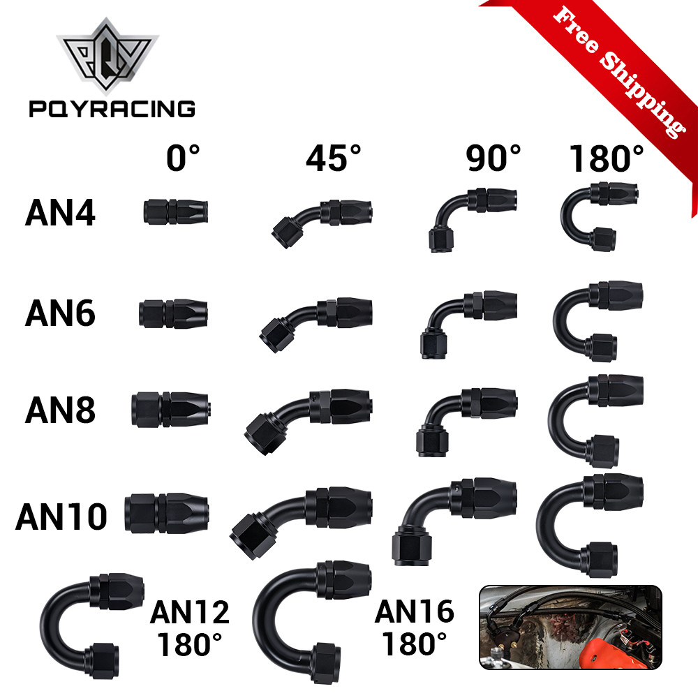 PQ Universal AN4 AN6 AN8 AN10 AN12 AN16 ตรง 45 90 120 180 องศาการใช้น้ํามันหมุนข้อต่อท่อน้ํามันท่อEn