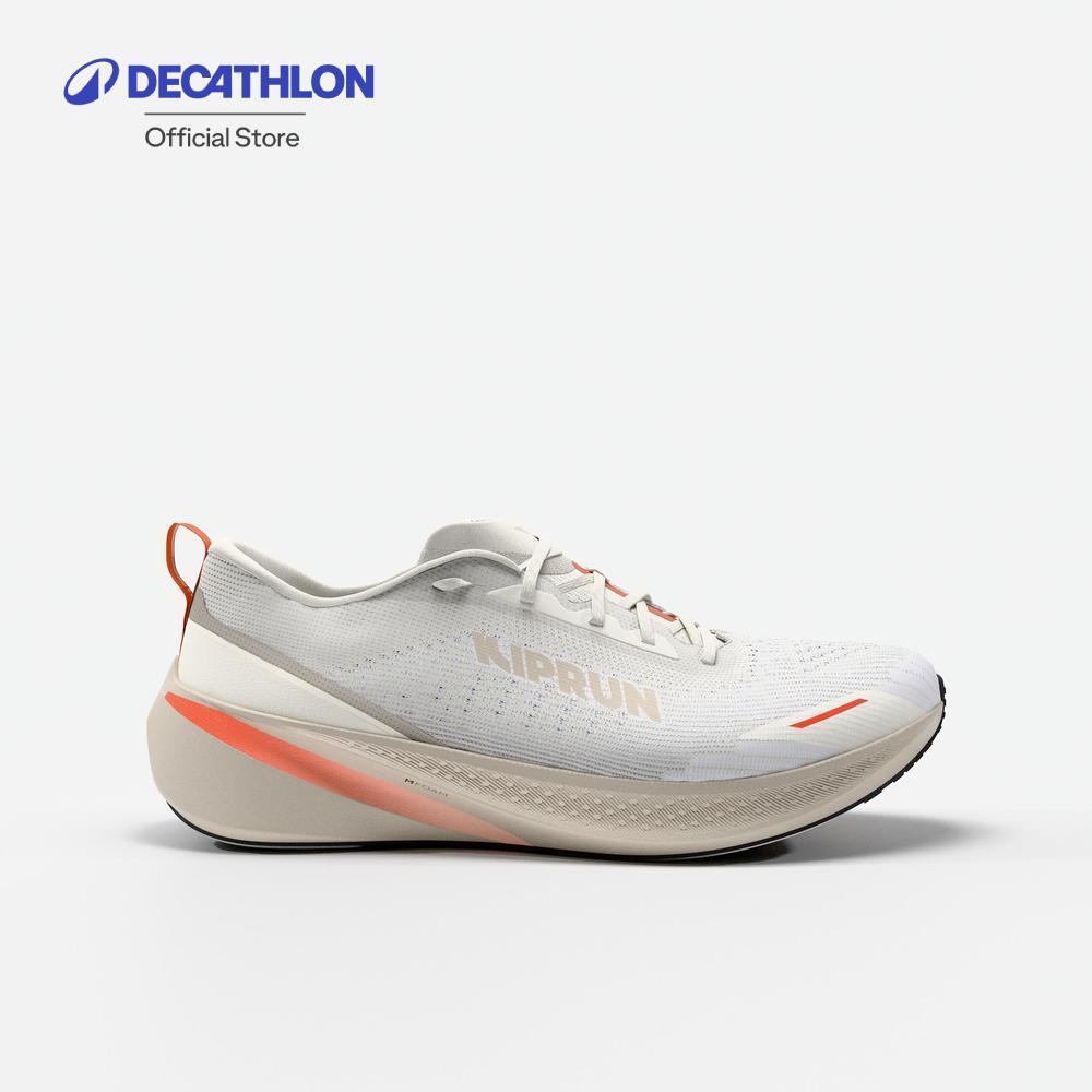 Decathlon Men'S Running Shoes - Kiprun Cushion 500 รองเท้าวิ่งสำหรับผู้ชาย รุ่น Cushion 500 - White/