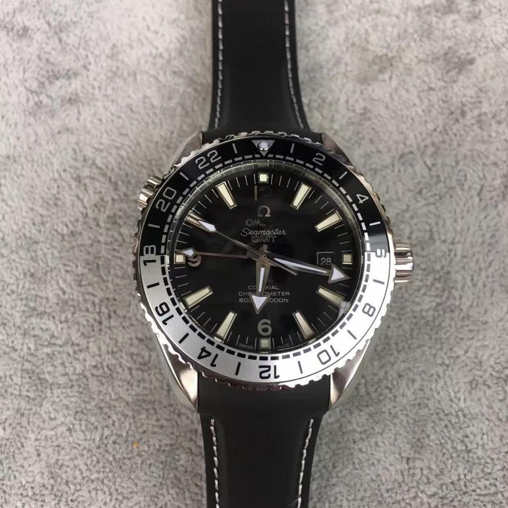 1:1！มาตรฐานต้นฉบับ New Seahorse Series สี่เข็ม GMT Two Place Time Zone