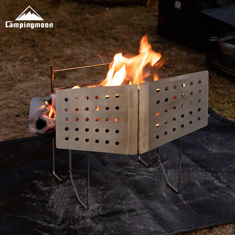 Campingmoon SOLO-D A4 สำหรับเตาแคมป์ปิ้ง พับเก็บได้ น้ำหนักเบา ประหยัดพลังงาน ติดตั้งง่าย