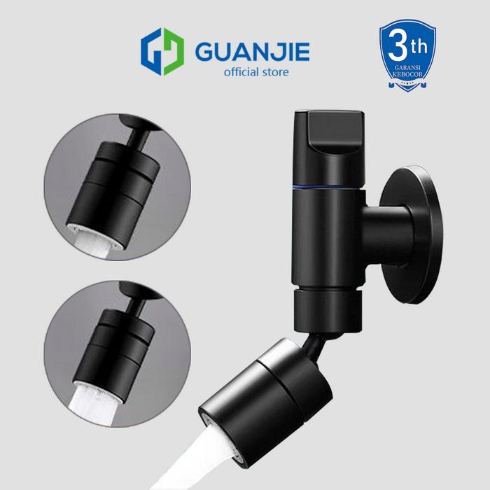 MESIN HammerHub GUANJIE - 304 Minimalist BLACK Stainless Wall Water faucet BLACK faucet faucet ห้องน