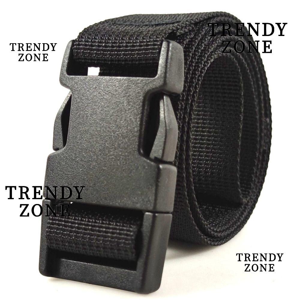 เข็มขัดถักไนลอน YZONE ดีไซน์หรู พลาสติก ปรับขนาดและปลดเร็ว