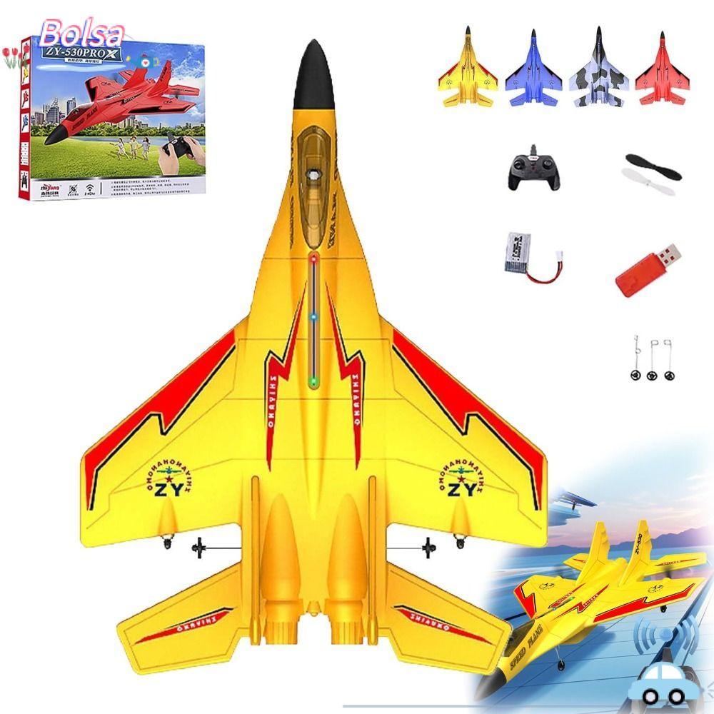BOLSA รีโมทคอนโทรล Fighter Jet, ไฟฟ้า USB ชาร์จ 2.4ghz Rc รีโมทคอนโทรล Fighter Plane, ความคิดสร้างสร