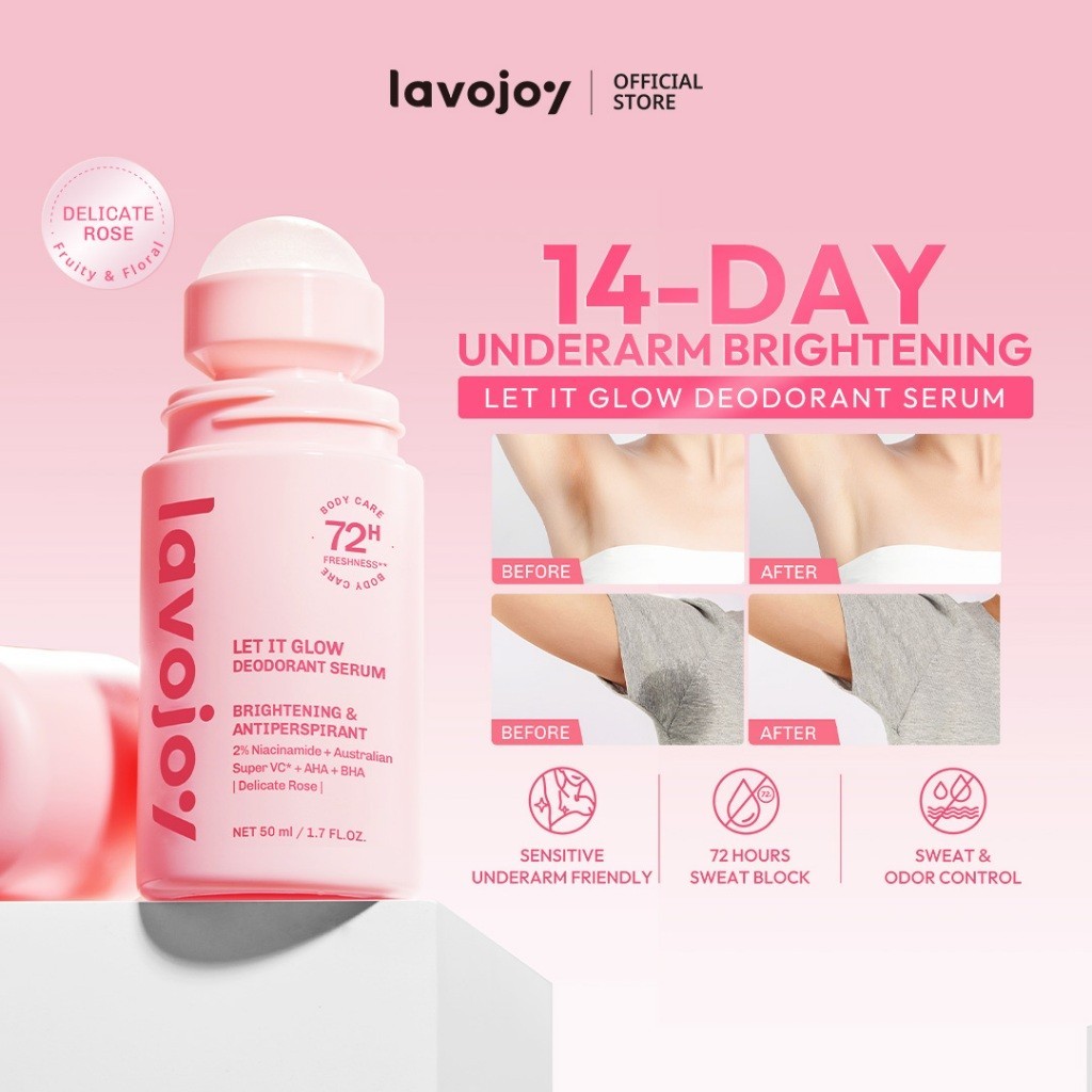 New Launch Let It Glow Deodorant | 72ชม. ความสดชื่นระงับเหงื่อ | 14 วัน ไบรท์เทนนิ่ง