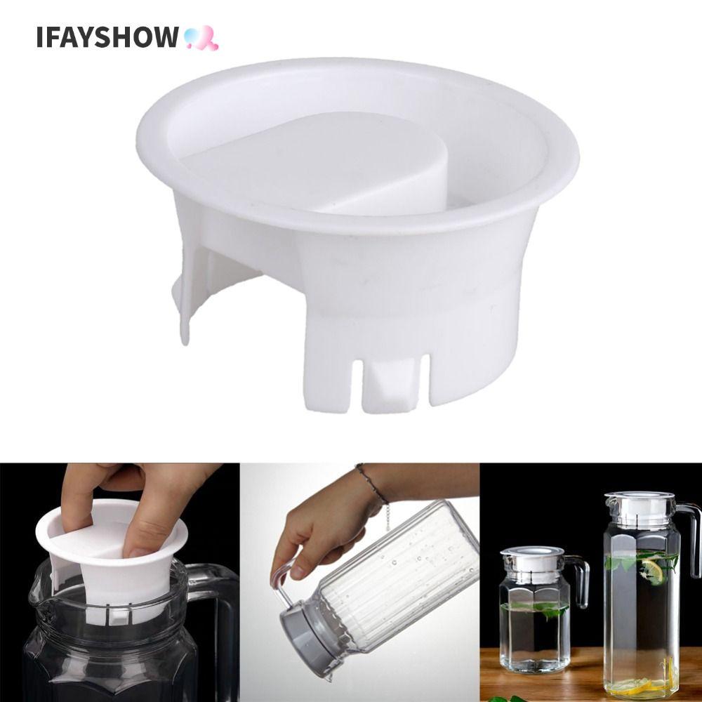 IFAYSHOW ปลั๊กขวด, ฝาปิดพลาสติกป้องกันฝุ่น, อุปกรณ์เสริม Stoppers Non Splash Leak Proof Caps สําหรับเหยือก Bistro