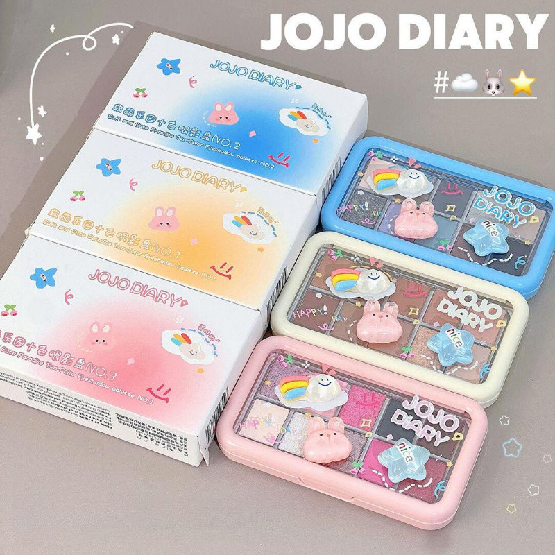 JOJO DIARY อายแชโดว์พาเลท 10 สีเอิร์ธโทน