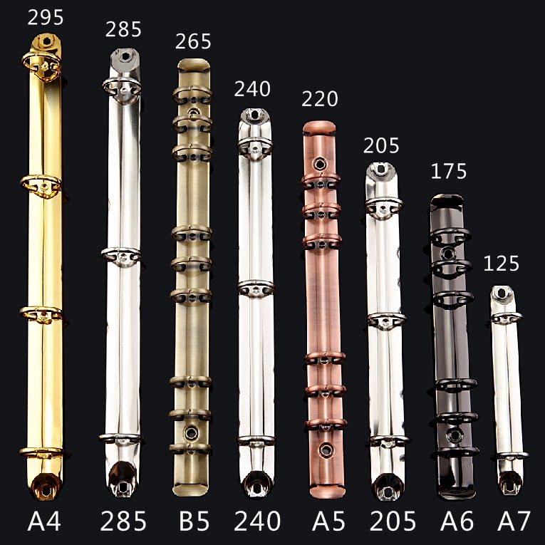 Binder แหวนโลหะ a4b5a5a6a7 Binder โน้ตบุ๊ค Binder แหวนคลิปโลหะ Binder