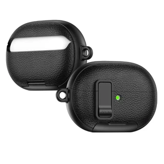 พร้อมขาตั้งโทรศัพท์สําหรับ Huawei FreeBuds Pro 5 รุ่นหูฟังกันกระแทกฝาครอบป้องกันสําหรับ Huawei FreeBuds Pro5 หูฟังไร้สายบลูทูธหนังล็อคสวิทช์