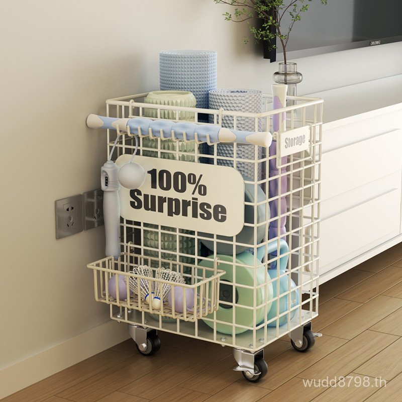ตะกร้าล้อเก็บตะกร้าในครัวเรือนจัดเก็บ s2v Storage Rack ins หลอดล้อเข็มขัดเสื่อโยคะอุปกรณ์กีฬาพร้อมสล