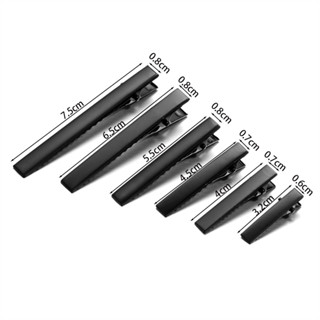 10ชิ้น กิ๊บปากเป็ด สีดำ กิ๊บปากจระเข้ อะไหล่กิ๊บติดผม DIY สำ…