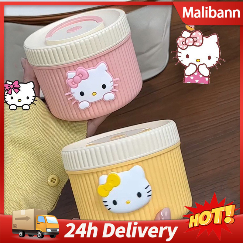 กล่องข้าวเก็บอุณหภูมิสุดน่ารัก สแตนเลส 316 สำหรับคนทำงาน พกพาสะดวก เข้าไมโครเวฟได้ มีหูจับ กล่องเบนโตะหลายชั้น