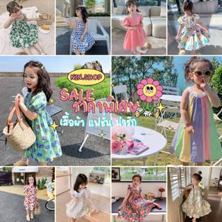 [Y D]🔥พร้อมส่ง🔥 ชุดเดรสเด็กผู้หญิง ชุดเดรสลายดอกไม้ แฟชั่นให…