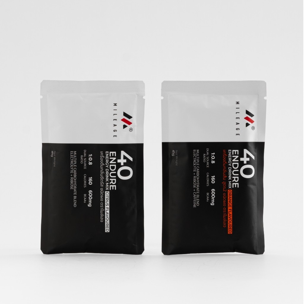 40Endure Mileage Energy Drink เครื่องดื่มผงเติมพลังและความสดชื่นสำหรับคนชอบเล่นกีฬา