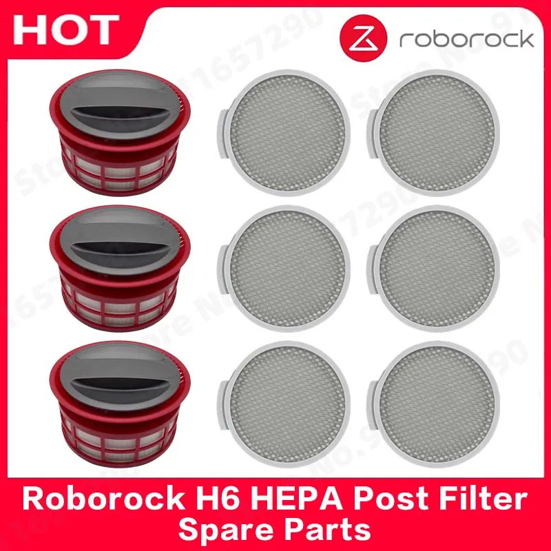 Roborock H6 HEPA โพสต์กรองอะไหล่มือถือเครื่องดูดฝุ่นไร้สายเปลี่ยน Sweeper ถุงเก็บฝุ่นอุปกรณ์เสริม