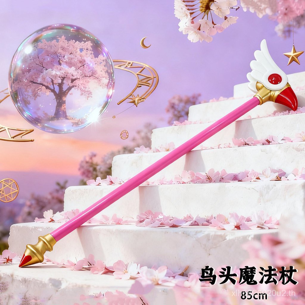 วาไรตี้ซากุระคอสเพลย์มายากลบัตรคันอุปกรณ์ประกอบฉากอาวุธฝันดาวนกหัวไม้กายสิทธิ์สาวอะนิเมะ SRC1