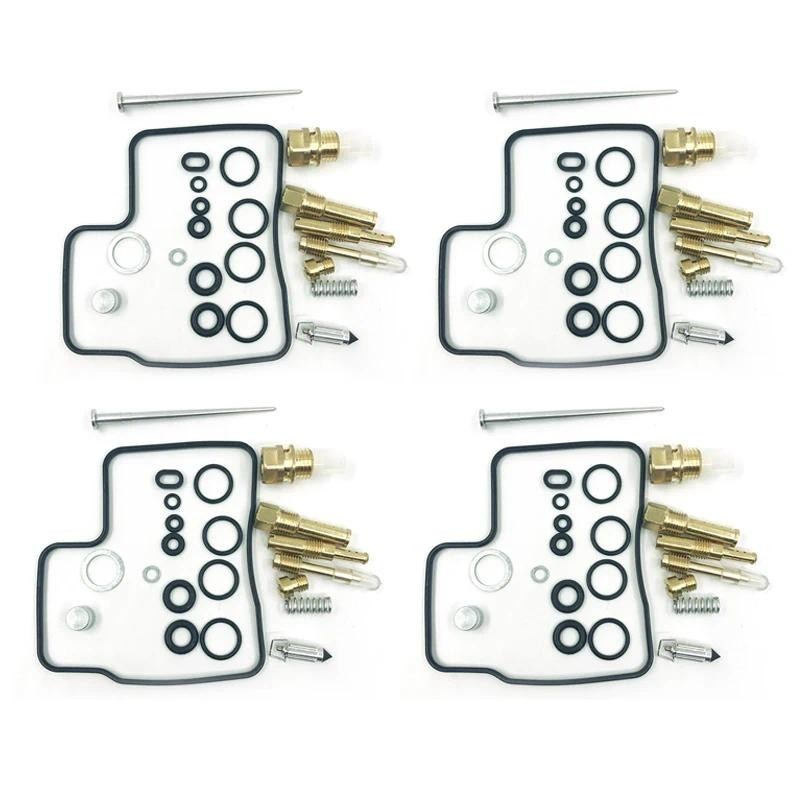 ชุดซ่อมคาร์บูเรเตอร์รถจักรยานยนต์พร้อม Jets Float เข็มวาล์วสําหรับ Honda V45 Magna Sabre VF750