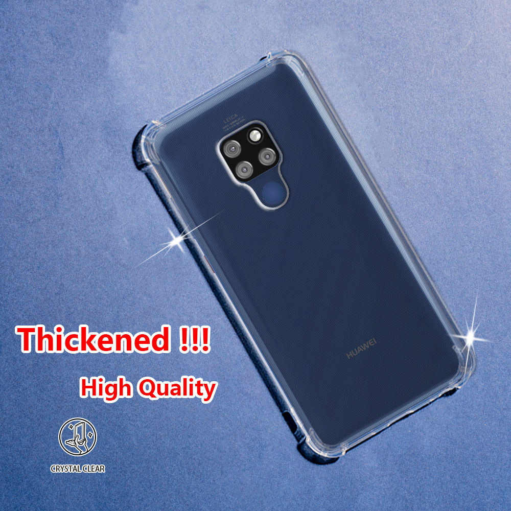 สําหรับ Huawei Mate 20 HMA-L09 L29 คริสตัล Clear Jelly Case Air-Guard มุม Soft TPU ยืดหยุ่นซิลิโคนป้องกันยางโปร่งใสเคสโทรศัพท์