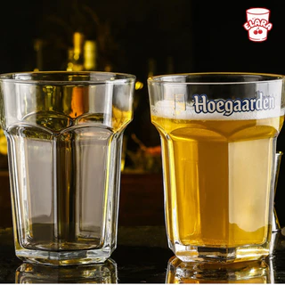 แก้วเบียร์รูปหกเหลี่ยม Hoegaarden 470/840ml | แก้วเบียร์ ปลอดสารตะกั่ว เหมาะบาร์ งานปาร์ตี้ ครอบครัว