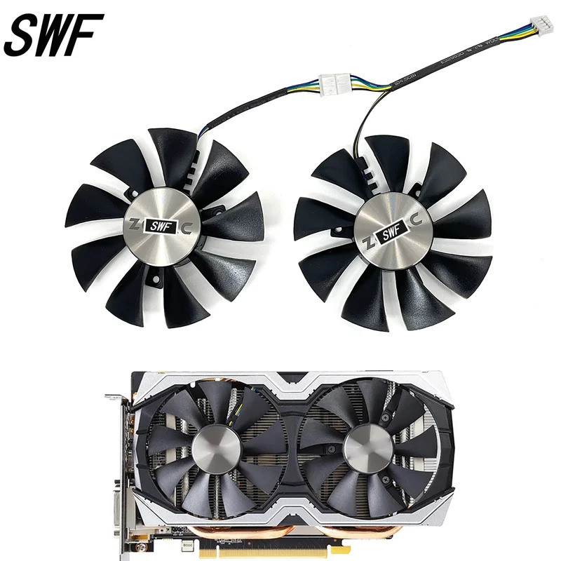 ใหม่ 85 มม.GFY09010E12SPA GA91S2H 4Pin GPU Cooler พัดลมสําหรับ ZOTAC GTX1060 6GB GTX 1070 Mini GTX10