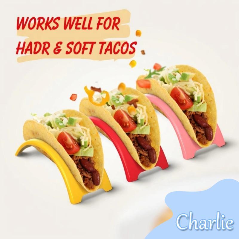 Char 12PCS Tortillas ผู้ถือ Tacos สําหรับ Tacos Wraps ผู้ถือฐาน NonSlip