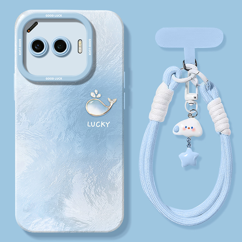 iqoo z9 5g เคส เคส iqoo 13 Gradient WhaleเหมาะสําหรับIQOOZ11Turboเคสโทรศัพท์Z11 สไตล์ใหม่Z11Truboกรณ