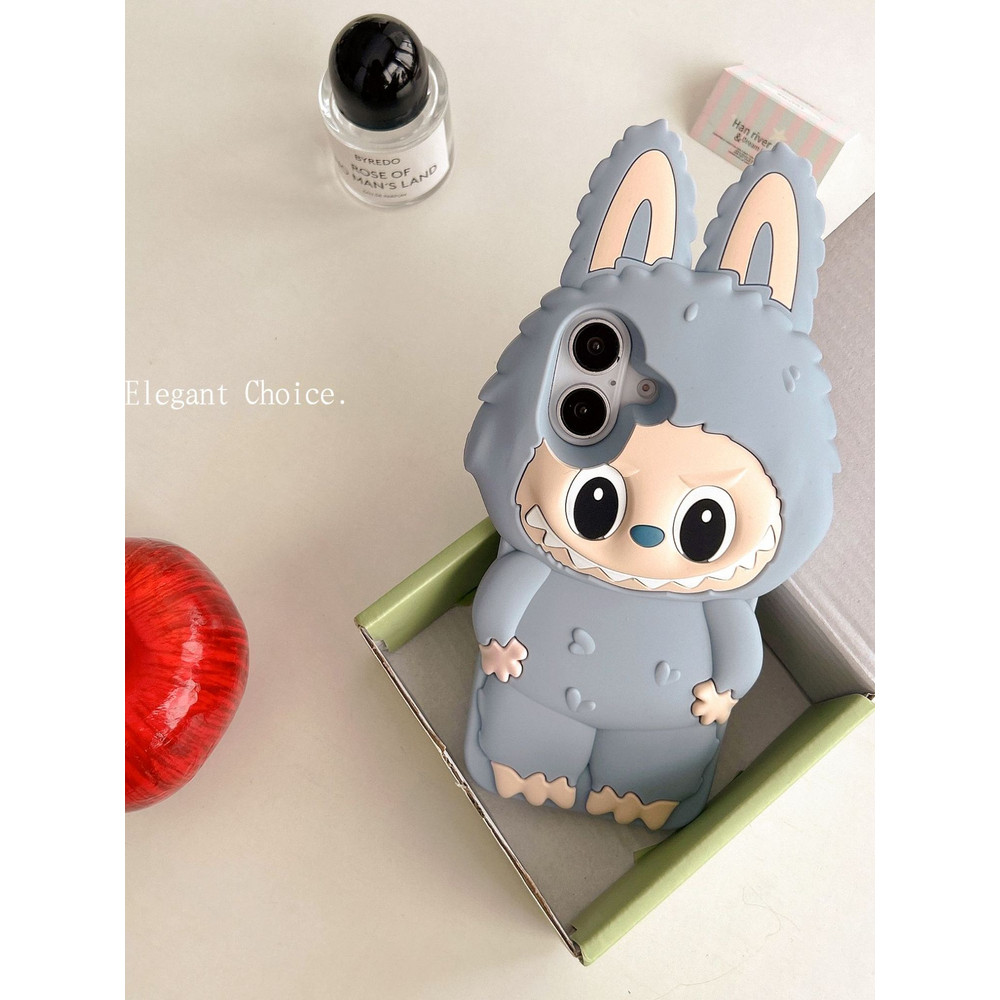 เคส 425 เคส 425 ไอโฟน Labubu สามมิติน่ารักซิลิโคนเคสโทรศัพท์กันกระแทก iPhone Case labu