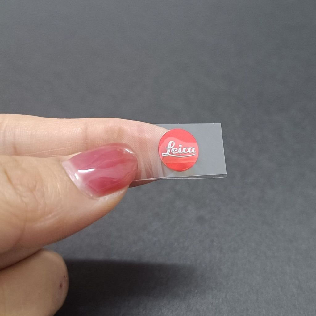New Product#Lycra logo logo Lycra LEICA Red silver Metal Sticker for Leica Camera Decoration, Xiaomi
