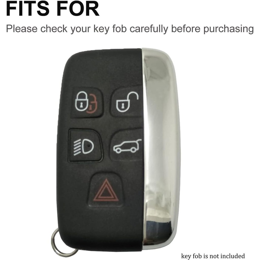Key Fob สําหรับ Land Rover/Jaguar พร้อมพวงกุญแจ Soft TPU กุญแจรถกรณี Protector ใช้งานร่วมกับ Land Ra