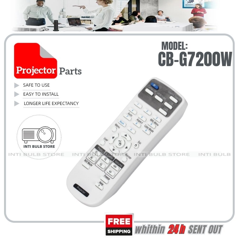 CB-G7200W Epson โปรเจคเตอร์รีโมทคอนโทรล CB-G7400U CB-X04 CB-S31 X31