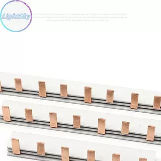 LightSky 1/2P Pin ประเภท Busbar ทองแดง Bar Terminal Blo สําหรับ MCB DZ47 Air Switch Connector 63A Circuit Breaker Connector TH