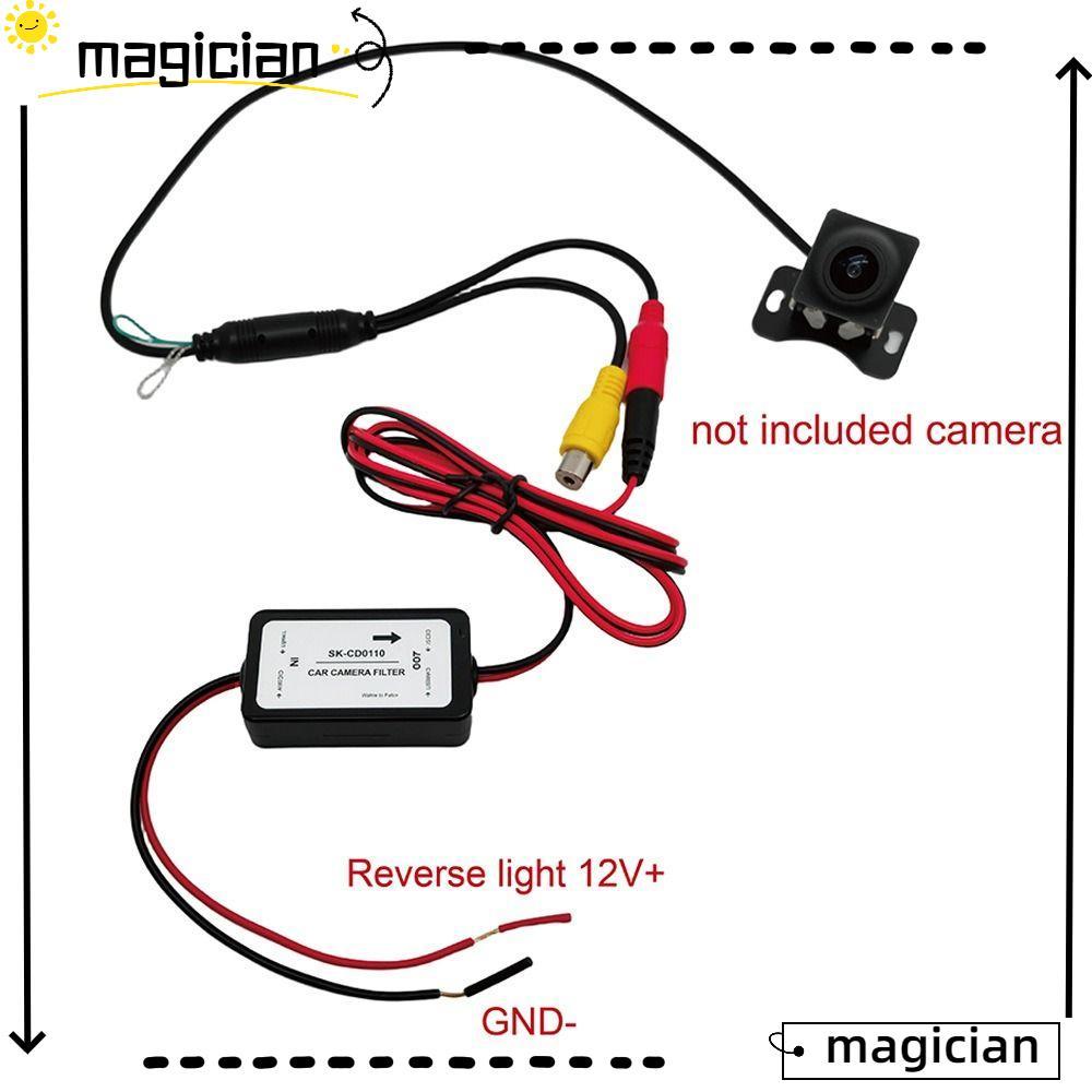 MAGICIAN รถด้านหลังดู Rectifier, EMI กรองสัญญาณทําความสะอาดกล้องรถ, 12V DC ลดเสียงรบกวน Ripple ลด Power Relay Capacitor กรองกล้องสํารอง