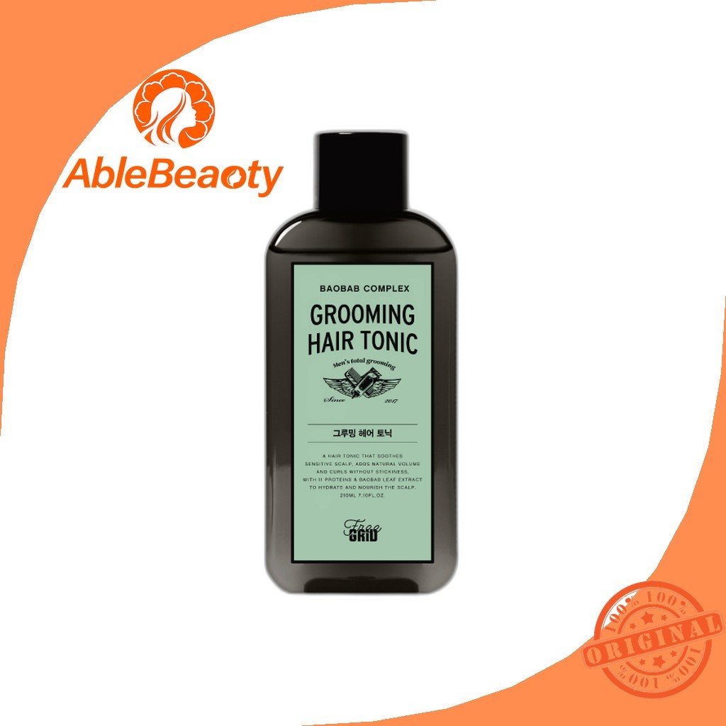 [daiso] ฟรี Grid Grooming Hair Tonic, 210ml, 1pc / Korean Hair Tonic / Adds Volume / ของแท้ 100% โดย
