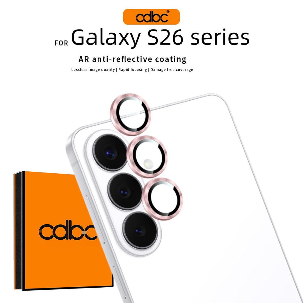 CDBC ตัวป้องกันเลนส์กล้องวงแหวนโลหะสําหรับ Samsung S26 Ultra/S26/S26+ | HD Clear & Anti-Fingerprint