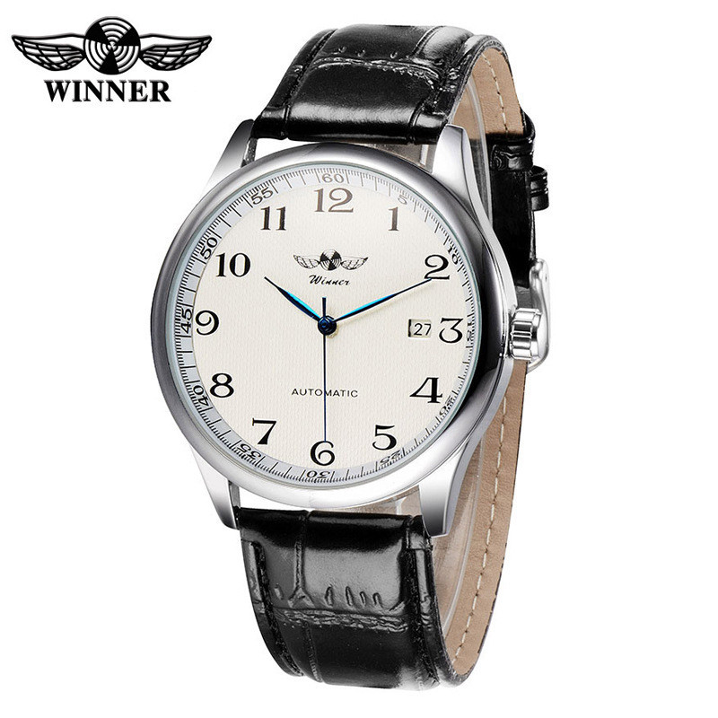 Simple Automatic Machine winner Fashion winner Mens Watch Mechanical Casual 4UTP