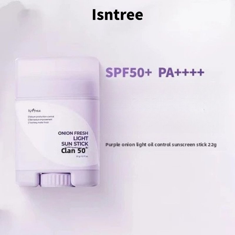 Isntree Purple Onion Sunscreen Stick Persistent Oil Control Refreshing Moisturizing SPF50+PA++++ น้ํ